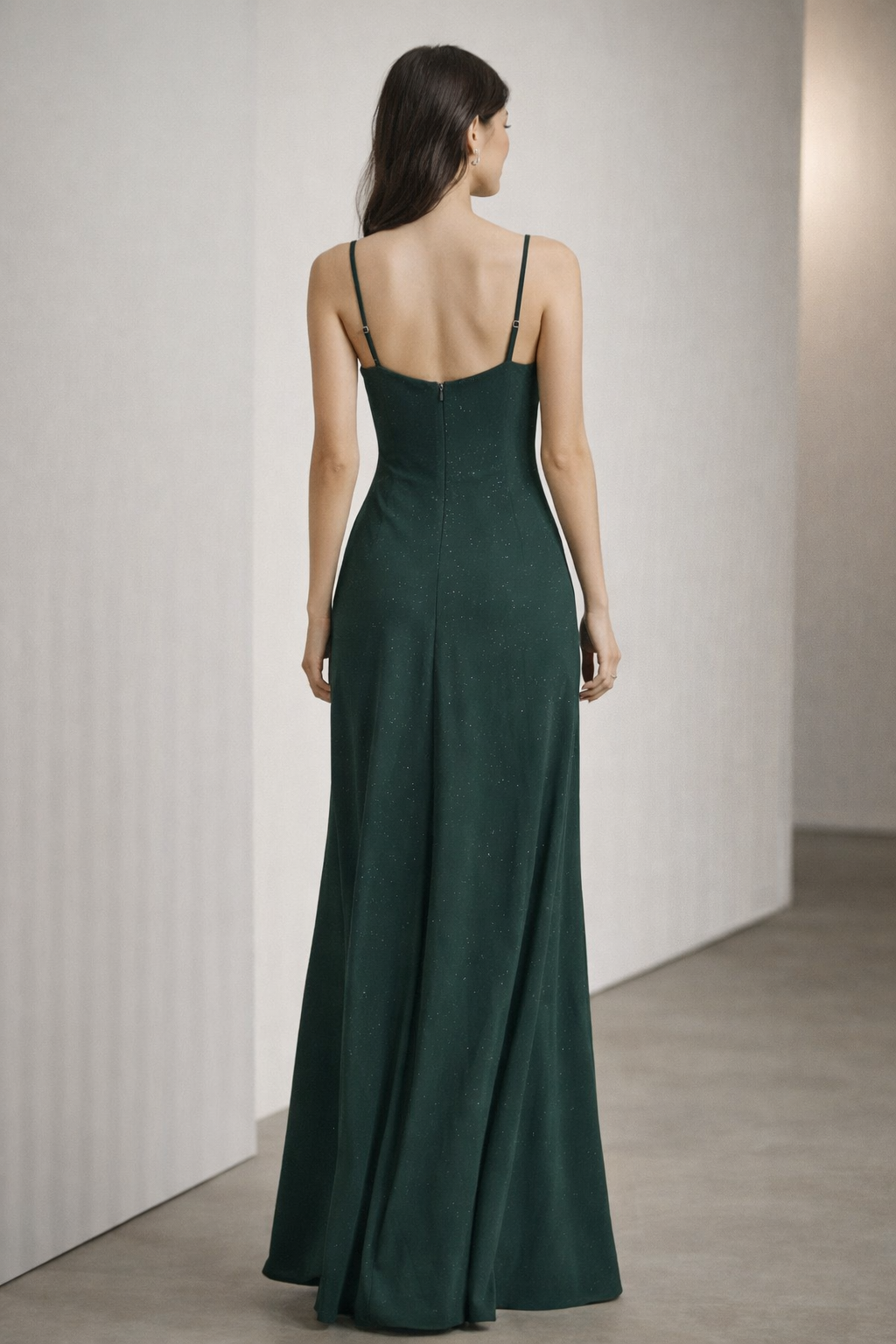 EMERALD RHINESTONE DRESS